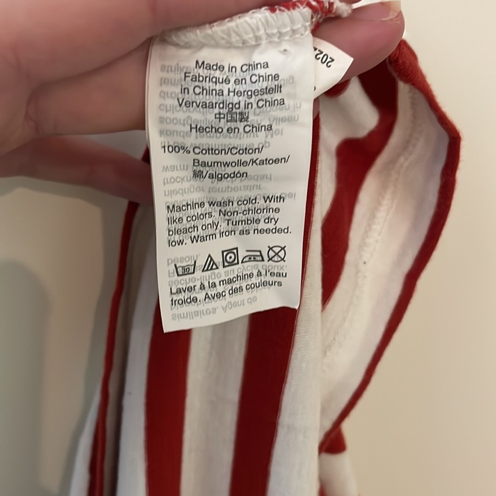 Madewell Vintage Red and White Striped Tee Shirt - Picture 5 of 7